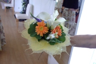 A bouquet designed by a student