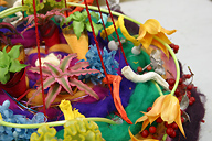 Colour understanding with flowers and art course