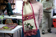 Floral shawl from Europe school 2014